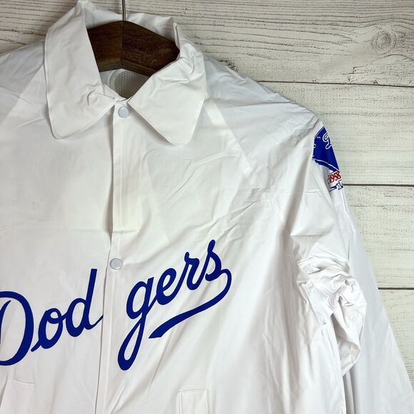 VINTAGE Los Angeles LA Dodgers Vinyl Jacket 1983 Youth Size M 25th Anniversary - Picture 5 of 14